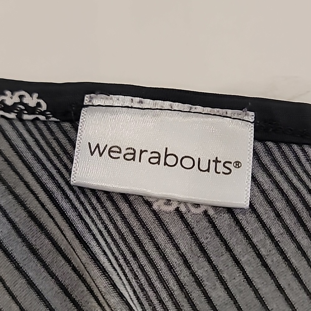 Wearabouts Dot Graphics V-Neck Tunic Top Black White Large - Picture 11 of 11
